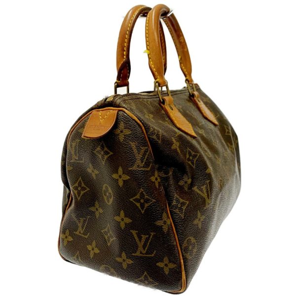 166703 2 Louis Vuitton Monogram Speedy 25 Handbag Brown