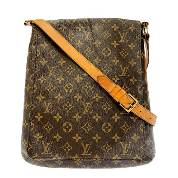 167101 1 Louis Vuitton Monogram Musette Shoulder Bag Brown