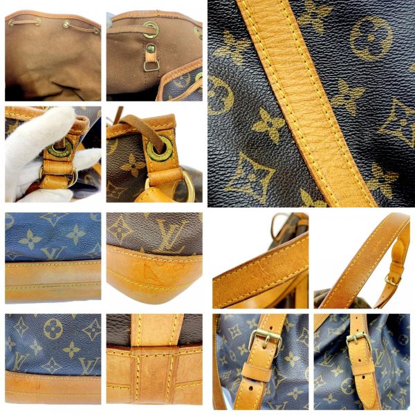 167356 10 c Louis Vuitton Monogram Noe Shoulder Bag Brown