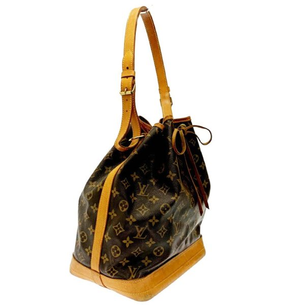 167356 2 Louis Vuitton Monogram Noe Shoulder Bag Brown