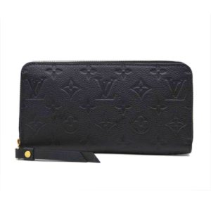 16741 1 Dior Homme Monogram Logo Leather Long Wallet Clutch Bag Black