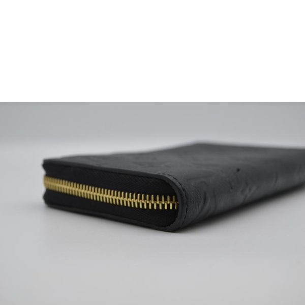 16741 3 Louis Vuitton Zippy Wallet Monogram Empreinte Noir Black