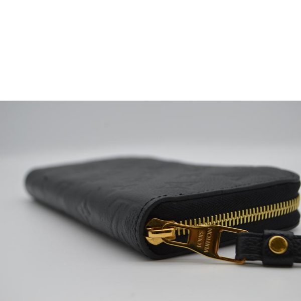 16741 4 Louis Vuitton Zippy Wallet Monogram Empreinte Noir Black