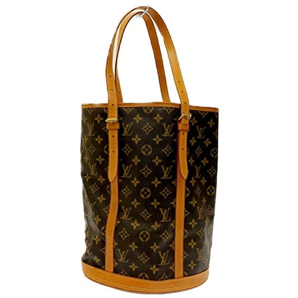 167448 1 Louis Vuitton Monogram Bucket GM Shoulder Bag Brown