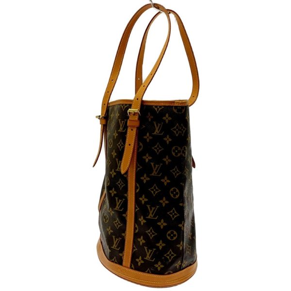 167448 3 Louis Vuitton Monogram Bucket GM Shoulder Bag Brown