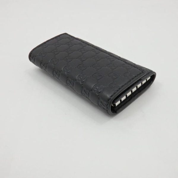 16900 3 GUCCI Microshima Leather 6 Key Case