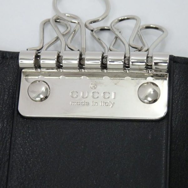 16900 5 GUCCI Microshima Leather 6 Key Case