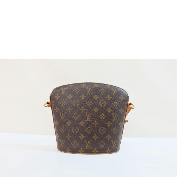 16922 2 Louis Vuitton Drouot Monogram Bag Brown