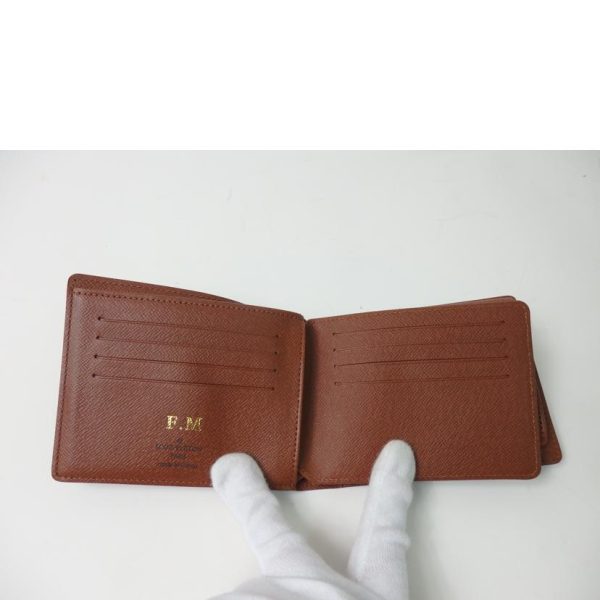 16929 4 Louis Vuitton Portefeuil Florin Wallet Monogram Initial