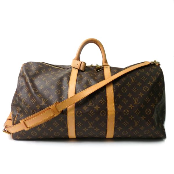 16943 1 Louis Vuitton Keepall Bandouliere 55 Duffle Bag Monogram