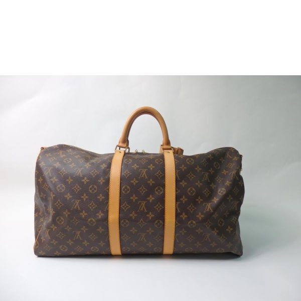 16943 2 Louis Vuitton Keepall Bandouliere 55 Duffle Bag Monogram