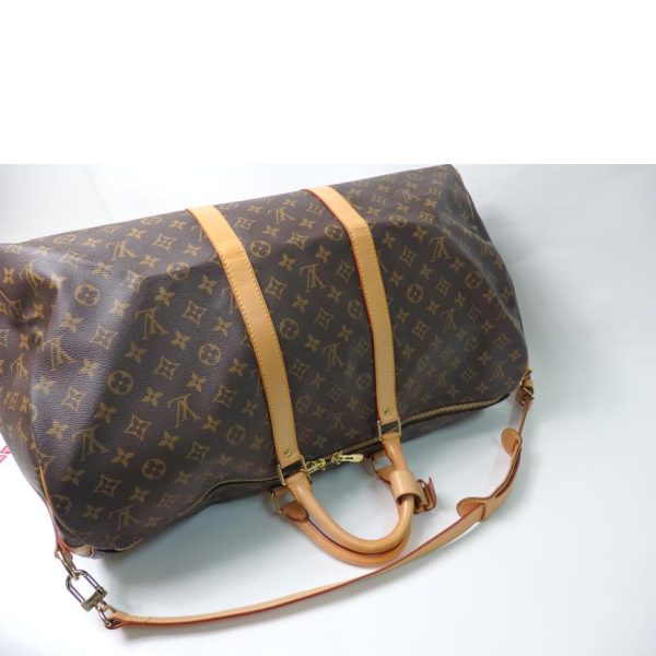 16943 4 Louis Vuitton Keepall Bandouliere 55 Duffle Bag Monogram