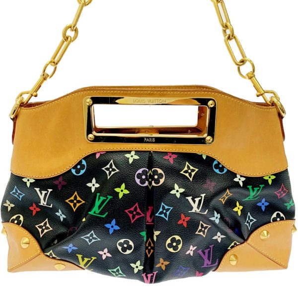 169748 4 Louis Vuitton Monogram Multicolor Judy MM Shoulder Bag Noir