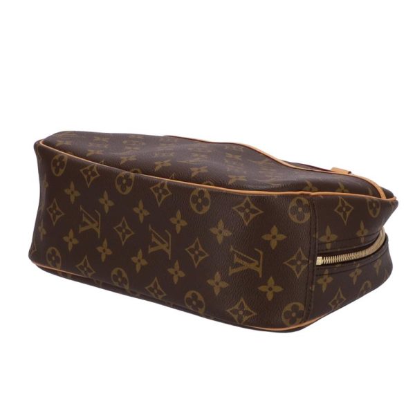 16988 3 Louis Vuitton Trouville Monogram Satchel Bag Brown