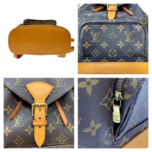 170117 5 Louis Vuitton Monogram Monsouris MM Bag Pack Brown