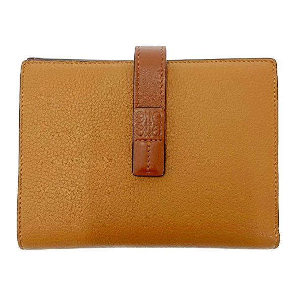 171110 1 Loewe Leather Medium Vertical Wallet Brown Red