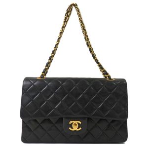 17124 1 Chanel Cambon Line Organizer Wallet Bag Black