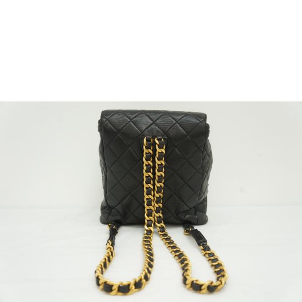 17131 2 Chanel Matelasse Lambskin Mini Backpack GD Metal Fittings