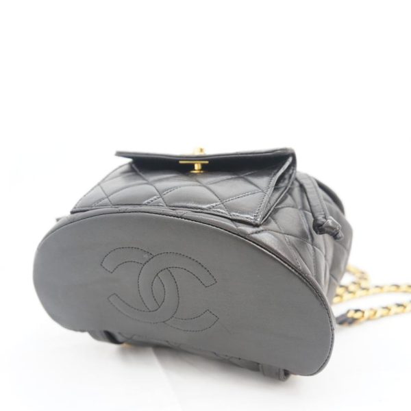 17131 3 Chanel Matelasse Lambskin Mini Backpack GD Metal Fittings