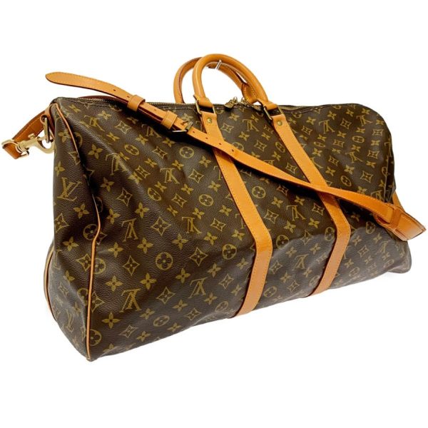 171369 2 Louis Vuitton Monogram Keepall Bandouliere 55 Brown