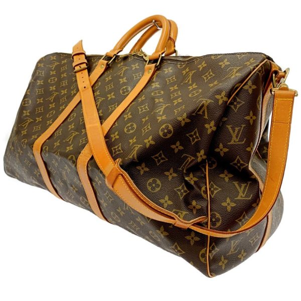 171369 3 Louis Vuitton Monogram Keepall Bandouliere 55 Brown