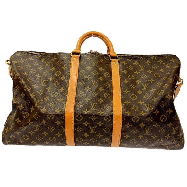 171369 4 Louis Vuitton Monogram Keepall Bandouliere 55 Brown