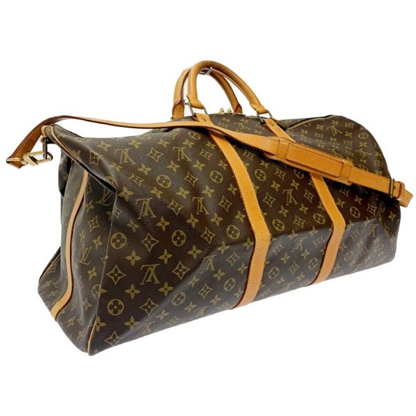 171370 2 Louis Vuitton Monogram Keepall 60 Bandouliere Brown