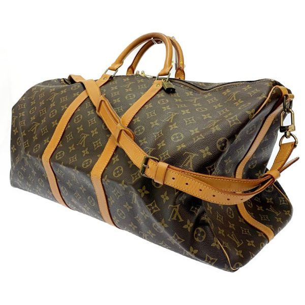 171370 3 Louis Vuitton Monogram Keepall 60 Bandouliere Brown