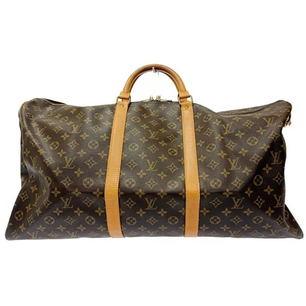 171370 4 Louis Vuitton Monogram Keepall 60 Bandouliere Brown