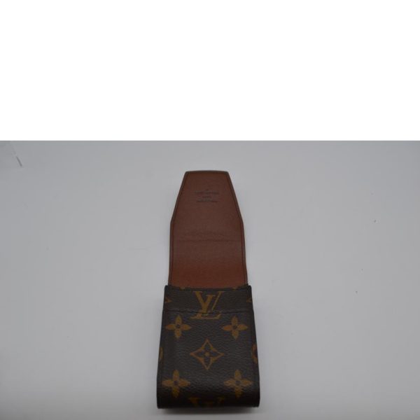 17205 5 Louis Vuitton Etui Monogram Case Brown