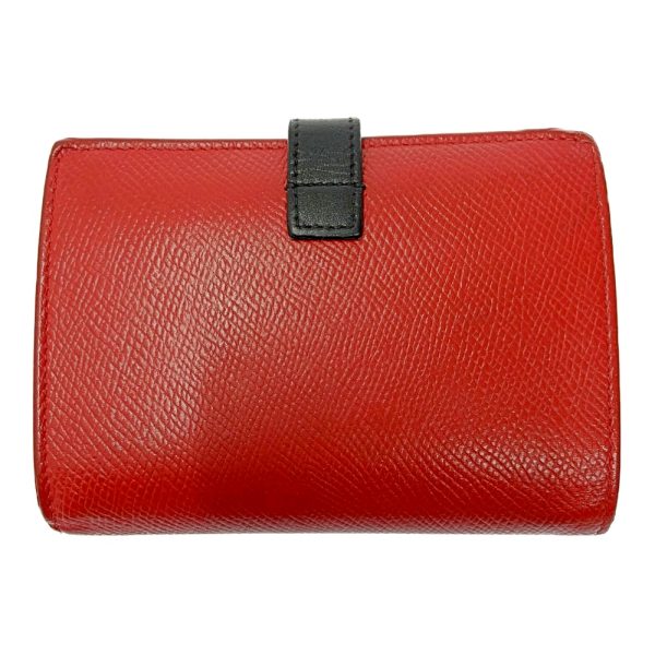 172711 5 Celine Leather Medium Strap Wallet Bifold Wallet