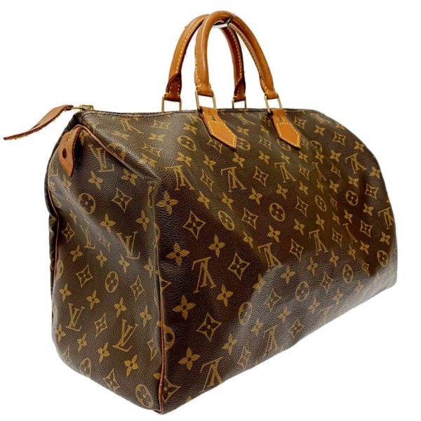 172765 2 Louis Vuitton Monogram Speedy 40 Boston Bag Brown