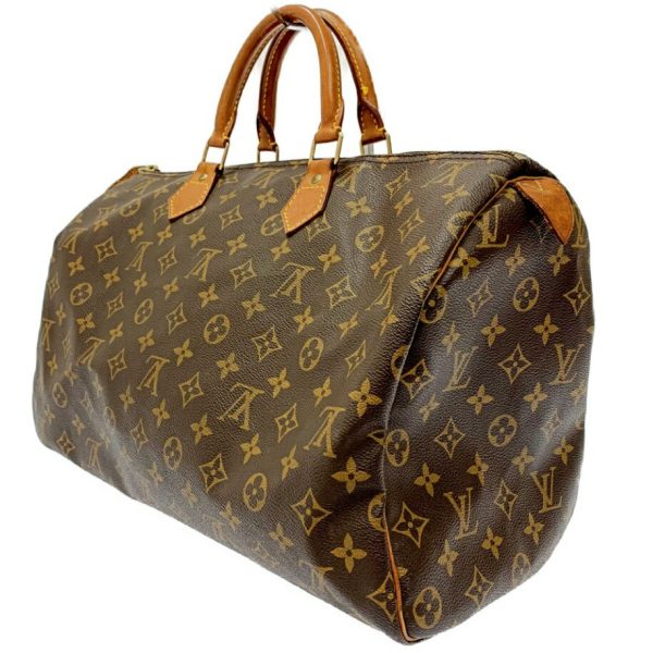 172765 3 Louis Vuitton Monogram Speedy 40 Boston Bag Brown