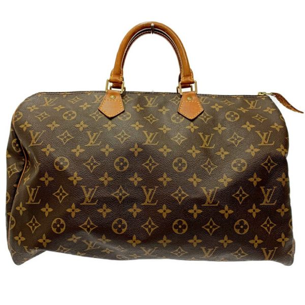 172765 4 Louis Vuitton Monogram Speedy 40 Boston Bag Brown