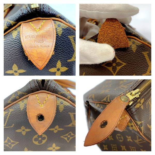 172765 8 Louis Vuitton Monogram Speedy 40 Boston Bag Brown