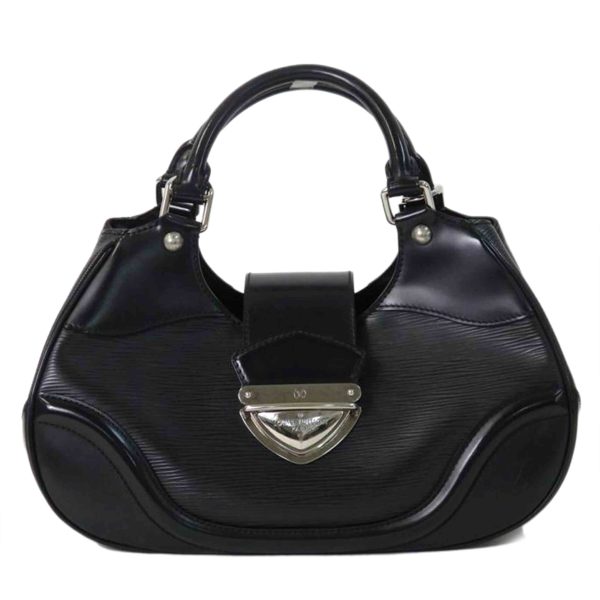 17281 1 Louis Vuitton Sac Montaigne Epi Noir Hand Bag Black