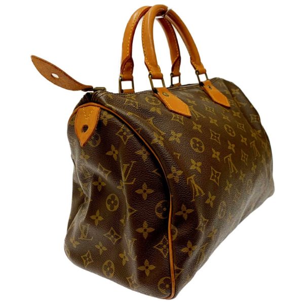 172836 2 Louis Vuitton Monogram Speedy 30 Handbag Brown