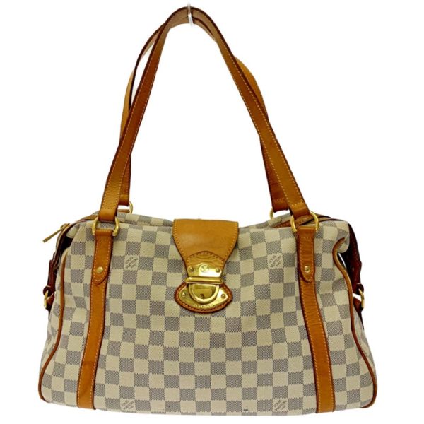 172844 1 Louis Vuitton Damier Azur Streza PM Shoulder Bag Beige