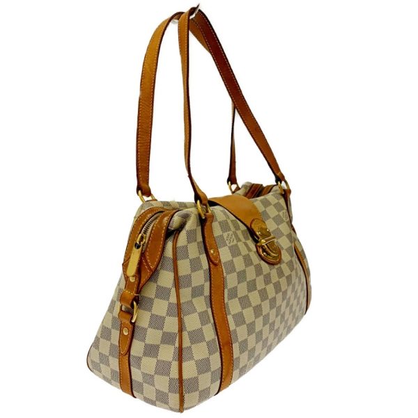 172844 2 Louis Vuitton Damier Azur Streza PM Shoulder Bag Beige