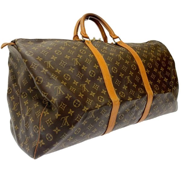 172847 2 Louis Vuitton Monogram Keepall 60 Boston Bag Brown