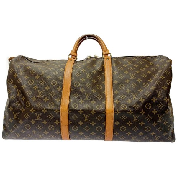 172847 4 Louis Vuitton Monogram Keepall 60 Boston Bag Brown