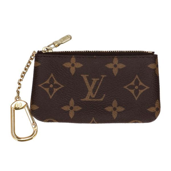 17289 1 Louis Vuitton Pochette Cle Monogram Canvas Brown