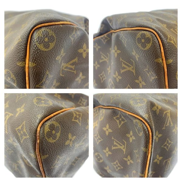 172895 7 Louis Vuitton Monogram Speedy 35 Boston Bag Brown