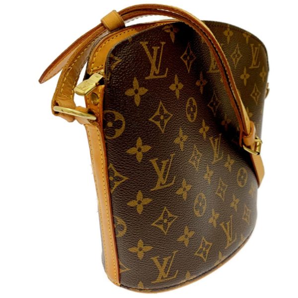 172907 2 Louis Vuitton Monogram Drouot Shoulder Bag Brown