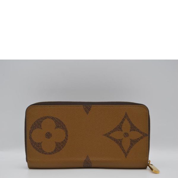 17304 2 Louis Vuitton Zippy Monogram Giant Wallet Brown