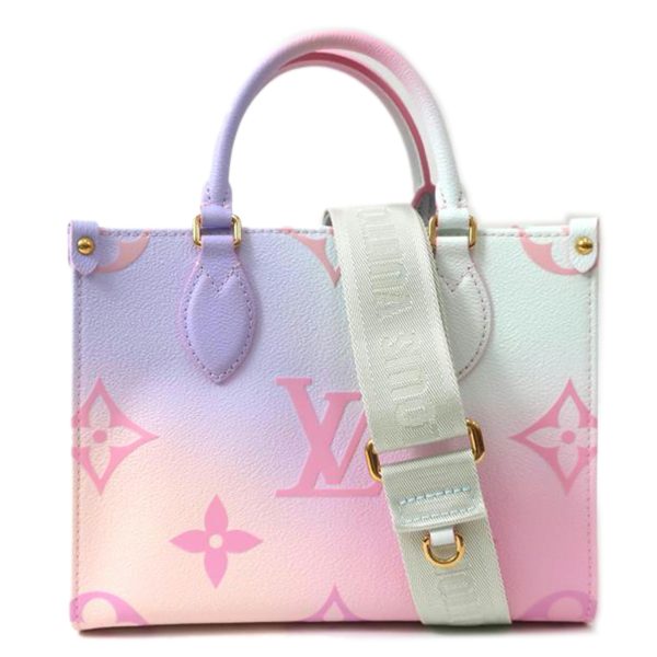 17317 1 Louis Vuitton On the Go PM Monogram Pastel Brown