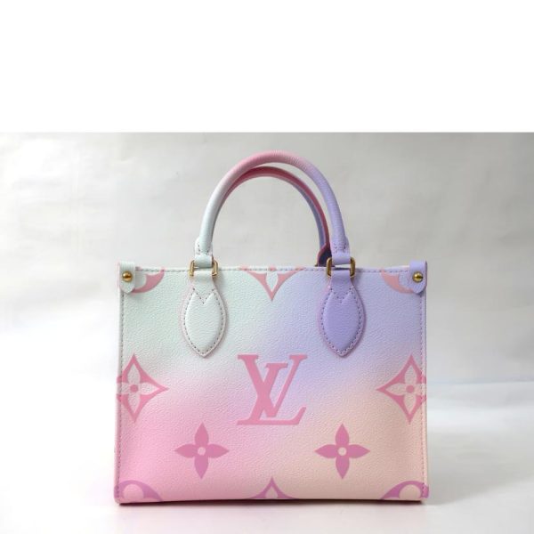 17317 2 Louis Vuitton On the Go PM Monogram Pastel Brown