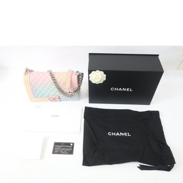 17324 10 Chanel Boy Chanel Chain Shoulder Bag Pastel