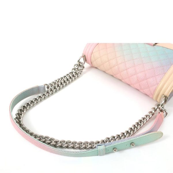 17324 3 Chanel Boy Chanel Chain Shoulder Bag Pastel