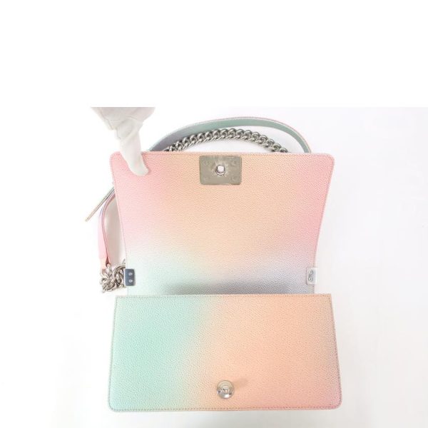 17324 7 Chanel Boy Chanel Chain Shoulder Bag Pastel